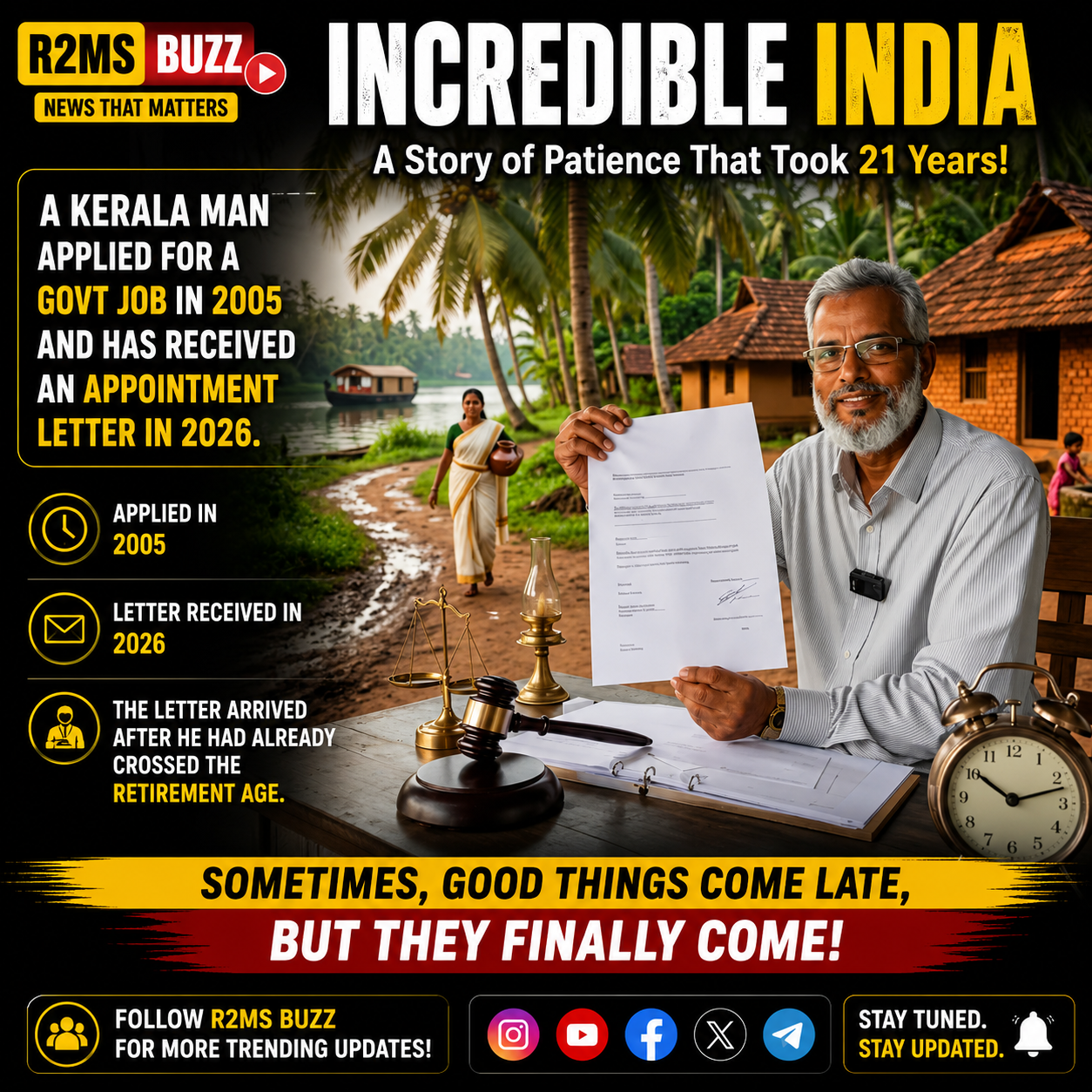 Government Job Appointment Letter After 21 Years: A Story That Inspires Everyone