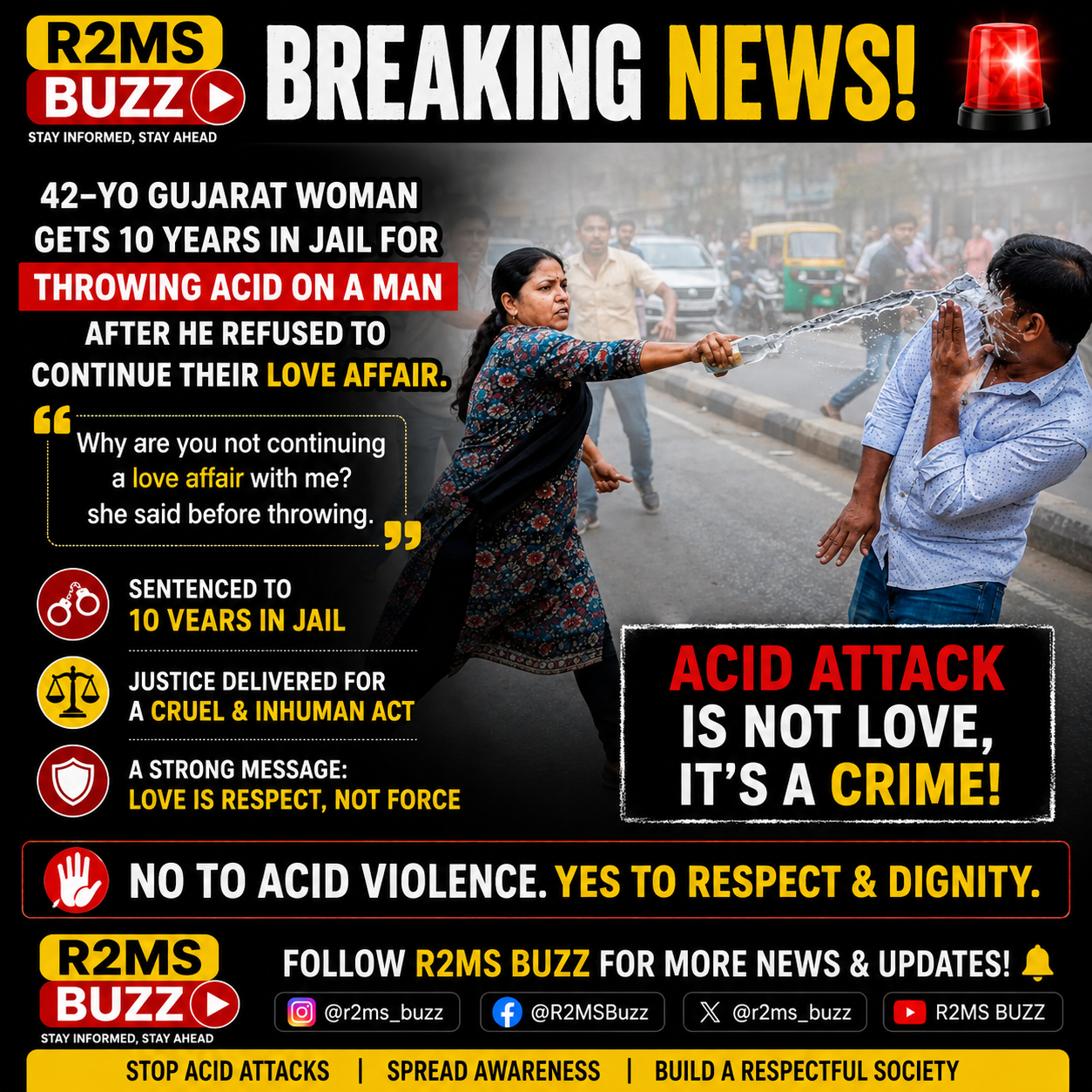 10 Years in Jail for Acid Attack After Relationship Dispute 10 Years in Jail for Acid Attack After Relationship Dispute