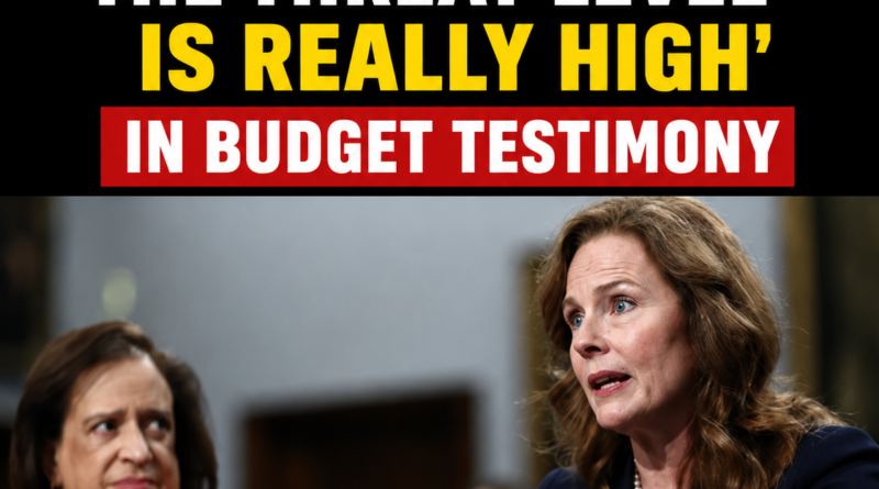 Amy Coney Barrett, Amy Coney Barrett threats, Supreme Court Justice Amy Coney Barrett, US Supreme Court news, federal judges security, Supreme Court budget 2027, Amy Barrett testimony, judicial security, US judiciary news, swatting attack, threats against judges, Elena Kagan, US Congress hearing, American legal news, R2MS Buzz World News