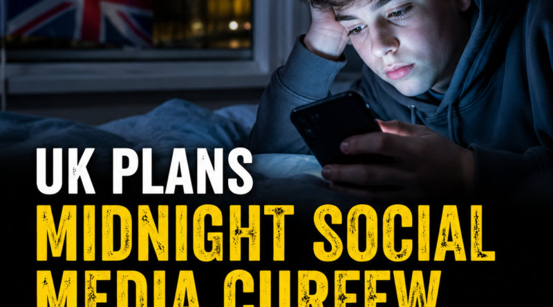 UK social media curfew, UK social media rules, UK teenager social media ban, midnight social media curfew, UK online safety law, Liz Kendall, UK technology minister, social media for teenagers, social media mental health, UK under 16 social media ban, UK latest news, social media restrictions, teen online safety, UK Parliament social media bill, digital wellbeing teenagers