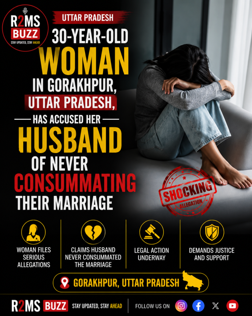 Gorakhpur dowry harassment case, Gorakhpur woman complaint, Uttar Pradesh dowry case, husband refused consummate marriage, Gorakhpur latest news, Lucknow marriage dispute, UP crime news, dowry demand ₹5 lakh, domestic violence case, fertility test refusal, Uttar Pradesh police FIR, women harassment news, India crime news, Gorakhpur police investigation, R2MS Buzz News