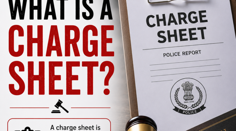 What Is a Charge Sheet, Charge Sheet Meaning, Police Charge Sheet Process, Charge Sheet After FIR, Criminal Investigation India, Court Trial Process, FIR vs Charge Sheet, Supplementary Charge Sheet, BNSS Criminal Procedure, Indian Criminal Law