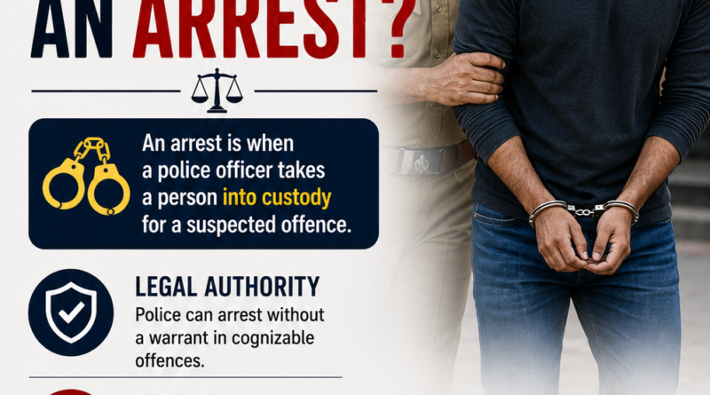 Arrest Procedure in India Rights of Arrested Persons Police Arrest Rules Explained Arrest Memo Guide Bail After Arrest in India Criminal Justice Process India
