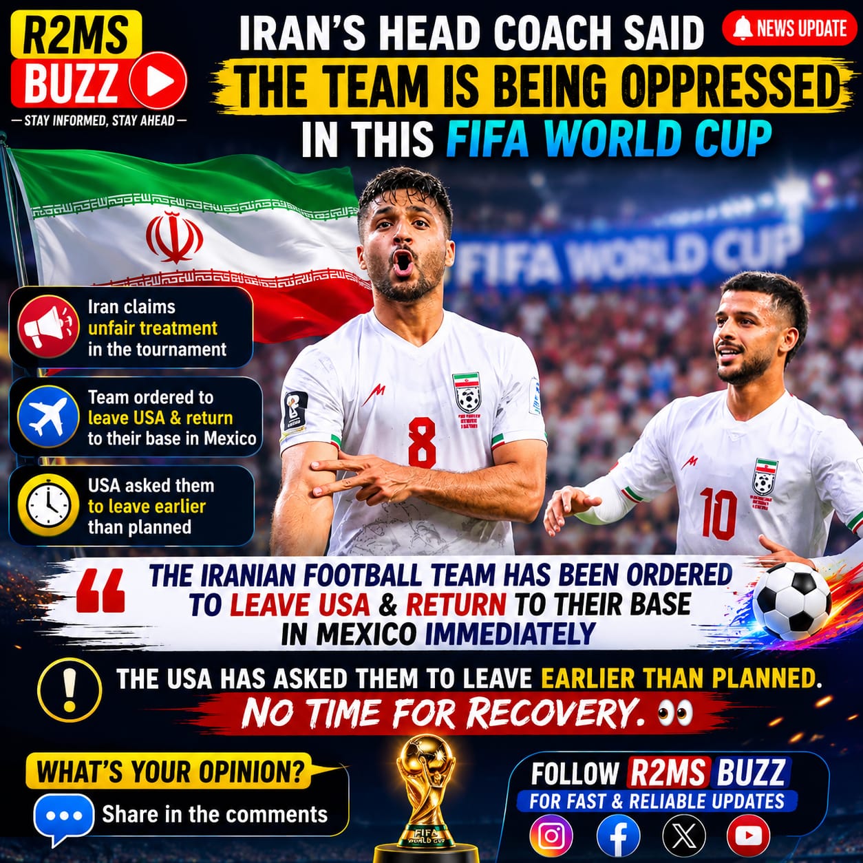 Iran Football Team Controversy: Head Coach Claims Unfair Treatment Ahead of FIFA World Cup Preparations