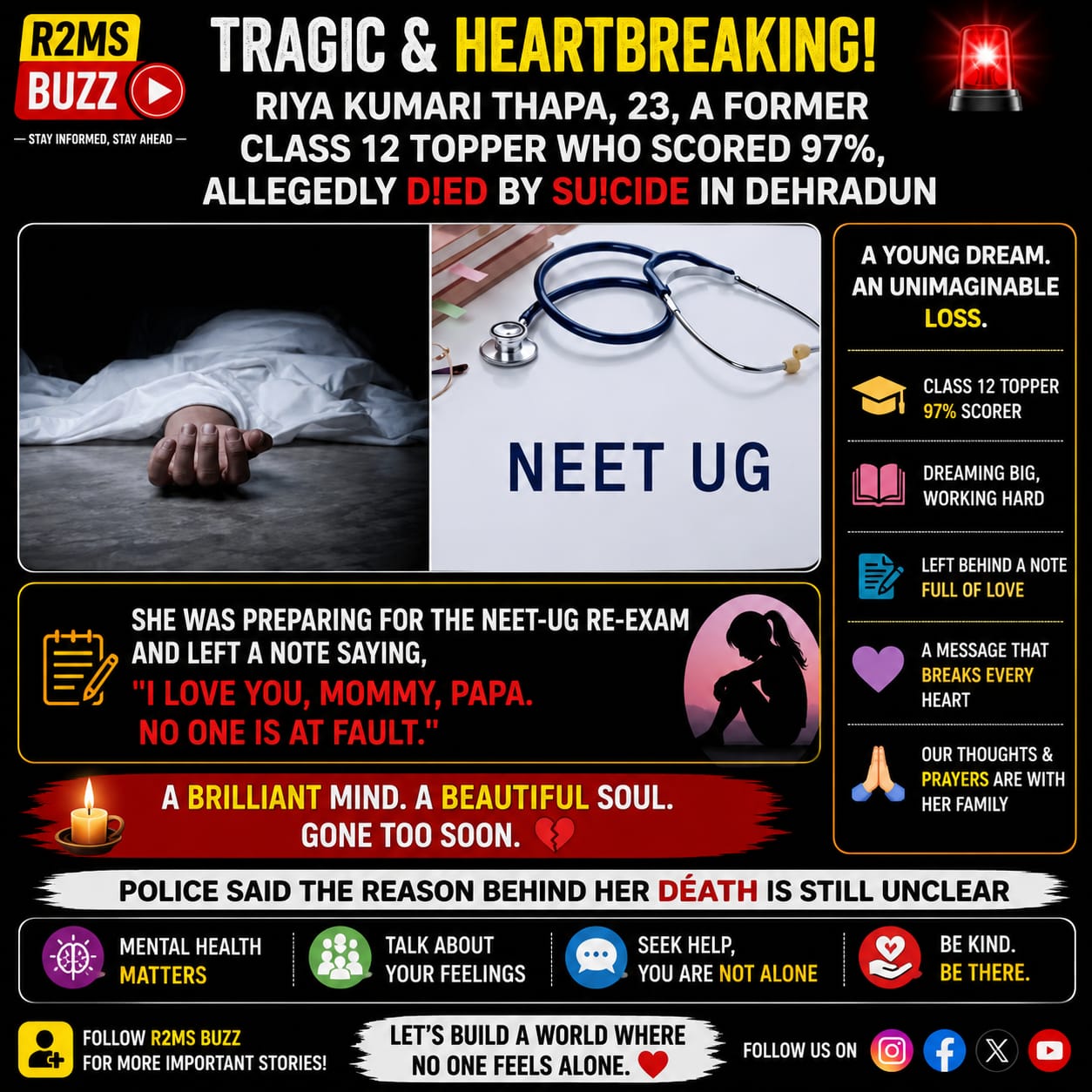 Riya Kumari Thapa Story: A Heartbreaking Reminder About Student Pressure, Mental Health and the Need for Support Riya Kumari Thapa Story: A Heartbreaking Reminder About Student Pressure, Mental Health and the Need for Support
